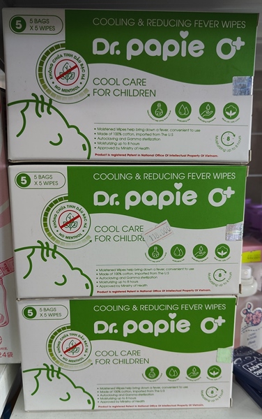 Khăn hạ sốt Dr.papie