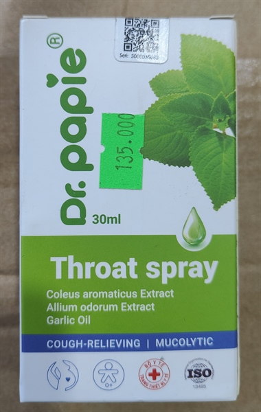 Xịt Họng Dr.papie