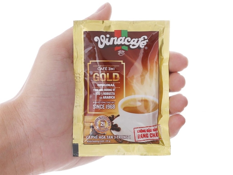 Cà Phê Sữa Vinacafé Gold Original 800g (40 Gói X 20g)