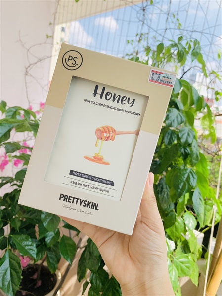Mặt Nạ Pretty Skin Total Solution Essential Sheet Mask - Mật ong Honey |A50