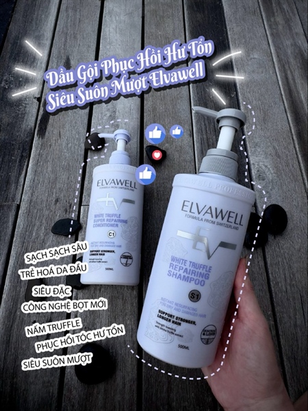 Dầu gội Elvawell - Tím 500ml