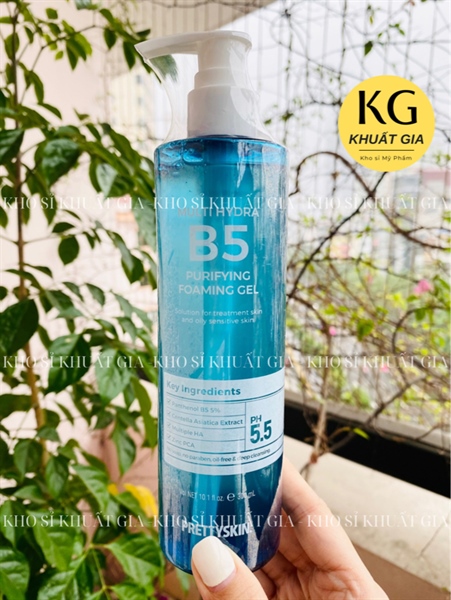Gel Rửa Mặt Pretty Skin Multi Hydra B5 Purifying Foaming Gel |A10