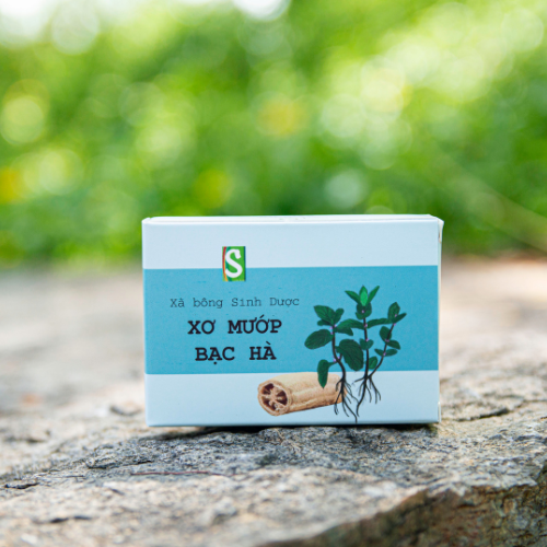 Xà bông Xơ mướp Bạc Hà - Loofah & Mint Soap 120g