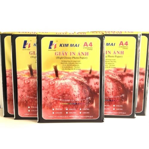 Giấy in ảnh Kim Mai 2 mặt 140g