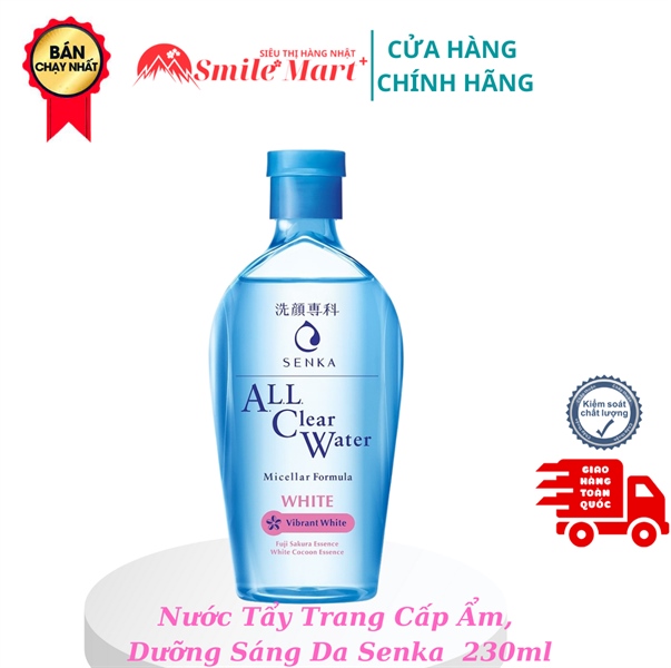 Nước tẩy trang Senka kẻ hồng cho da khô