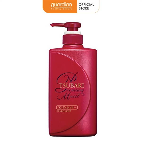 Set dầu gội xả Tsubaki Premium dưỡng tóc bóng mượt 490ml- Màu đỏ