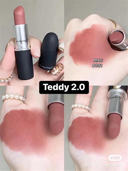 Son Mac Showstopper Poder Kiss màu 931- teddy hồng trầm