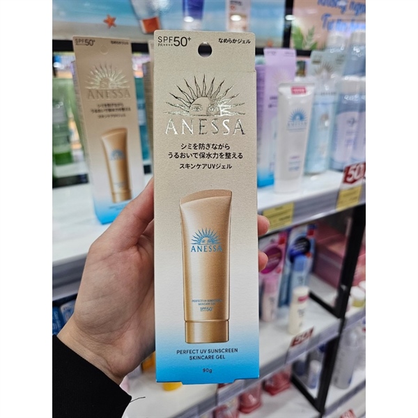 ￼Anessa Gel chống nắng dưỡng ẩm Perfect UV Sunscreen Skincare Gel NA 90g ver 2024