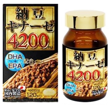 VIÊN UỐNG CHỐNG ĐỘT QUỴ, TAI BIẾN MARUMAN NATTO KINASE 4200FU 120 VIÊN