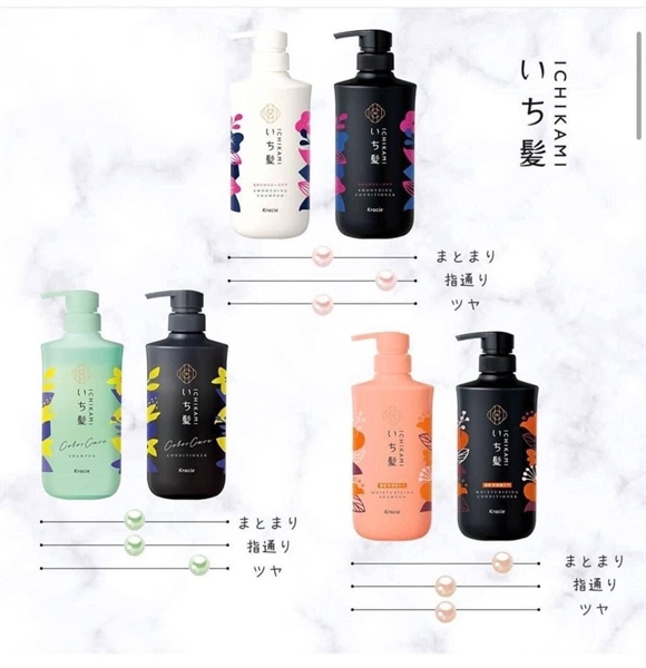 Set dầu gội xả Ichikami Túi Màu Cam 480ml