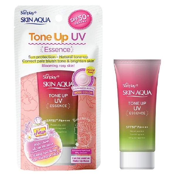 KEM CHỐNG NẮNG NÂNG TÔNG SKIN AQUA TONE UP UV ESSENCE HAPPINESS AURA SPF50+/PA++++ 80G