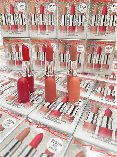 Set Son 3 cây Mac Showstopper Poder Kiss màu 707- 923- 931