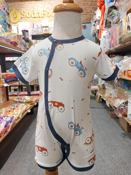 Bộ Body cộc họa tiết Gấu và Xe Hơi Uala