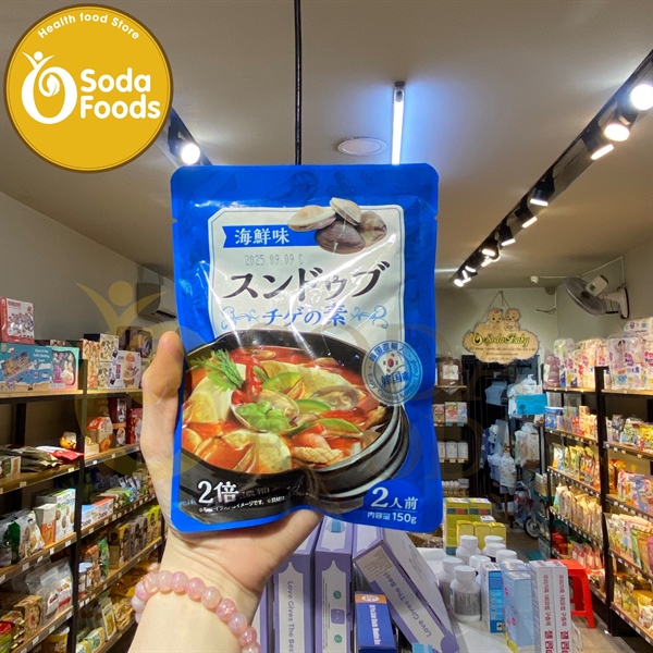 Nước súp canh đậu hũ cay kiểu Hàn 150g - vị hải sản
