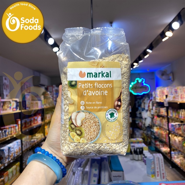 Yến mạch cán vỡ hữu cơ Markal Pháp