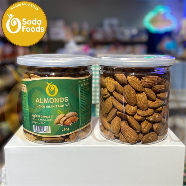 Hạnh nhân Mỹ tách vỏ rang 250g