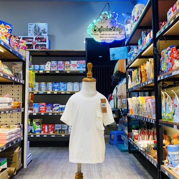 Chiro Áo thun ngắn túi hộp CR2301 - Trắng kem