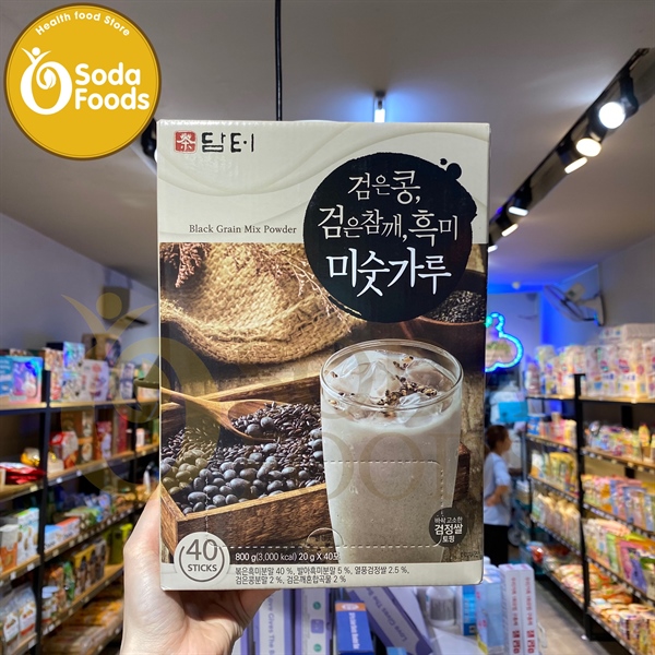 Bột ngũ cốc đậu đen, gạo đen, mè đen Damtuh Hàn Quốc