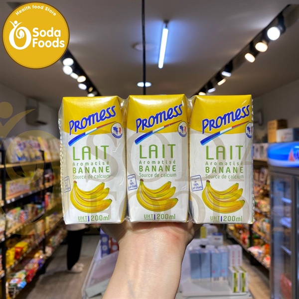 Sữa tươi Promess 200ml Pháp - Chuối (2y+)