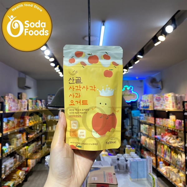 Sữa chua khô Ecomom (10m+) -táo 15g