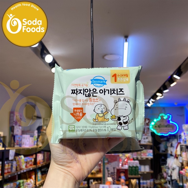 Phomai tách muối hữu cơ Denmark HQ 170g