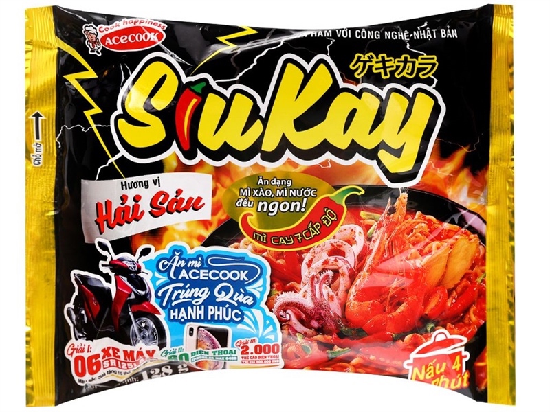 Mì Hải Sản Siukay Gói 128g