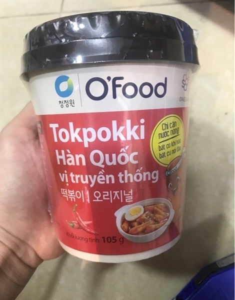 Tokpokki Hàn Quốc Ofood vị truyền thống 105g