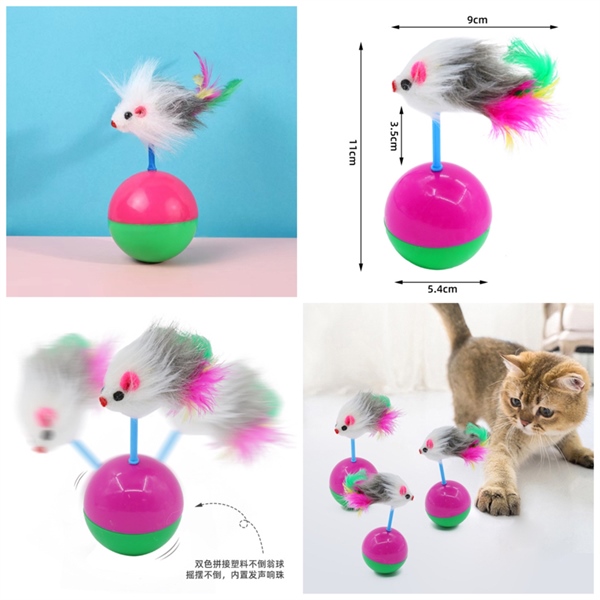 TTP - Đồ chơi chuột lật đật cho mèo 11*6cm