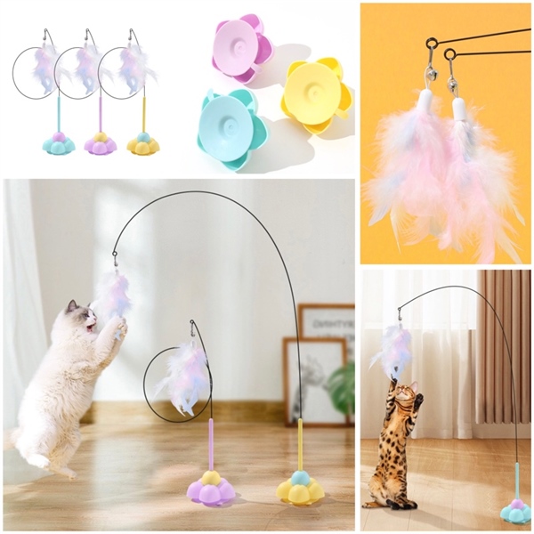 TTP - Cần câu tự động gắn sàn cho mèo 74cm