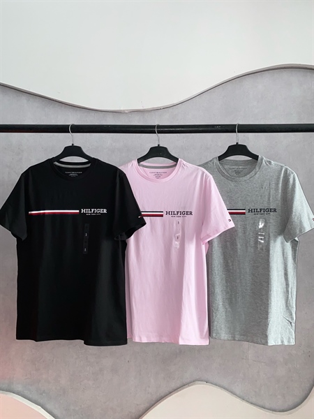 Áo Tômmy Signature Hilfiger Stripe Graphic Pink [78JA965 680]