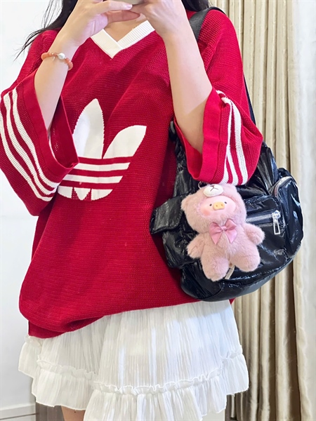 Áo len Addas ba sọc đỏ - [JL5980]