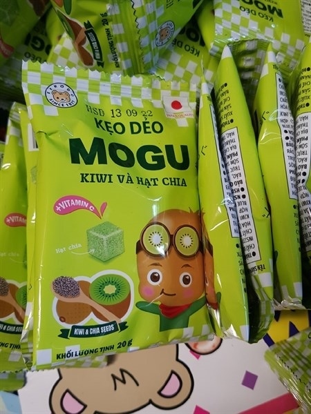Kẹo Dẻo Mogu Kiwi Và Hạt Chia 20g