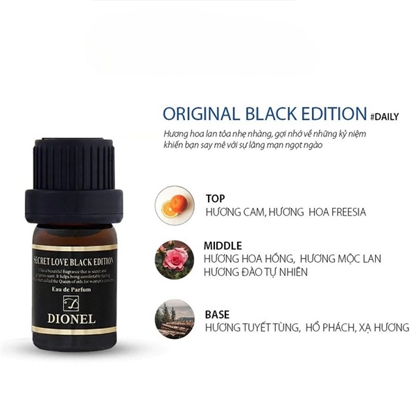 Nước Hoa Vùng Kín DIONEL Secret Love Black Edition