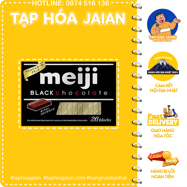 Socola đen Meiji Black Chocolate 26 viên