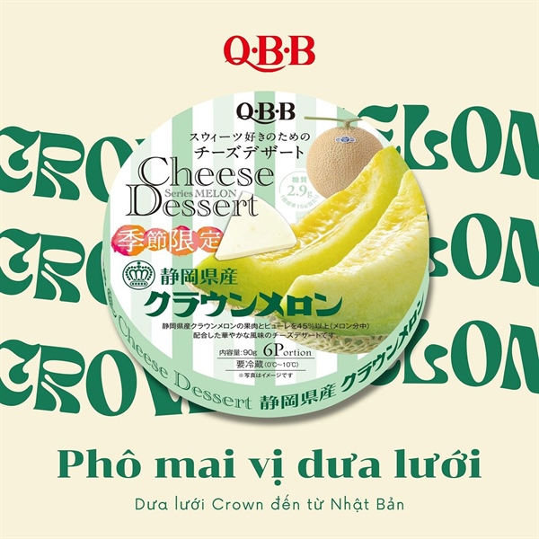 Phô Mai QBB Vị Dưa Lưới 90g