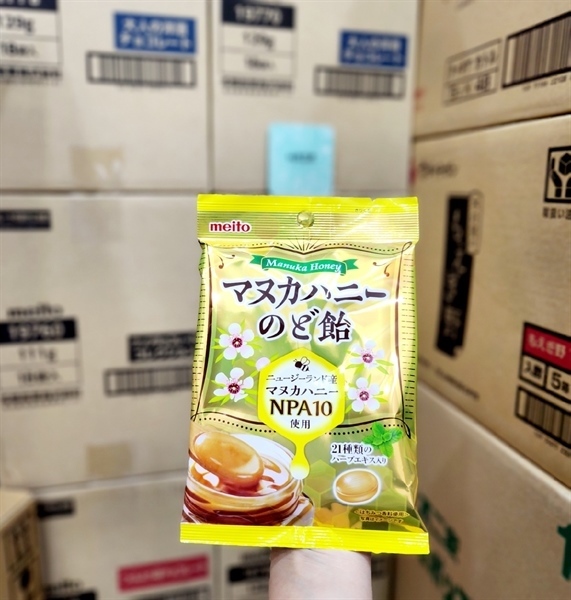 Kẹo Mật Ông Thông Họng Manuka Honey Meito 63g