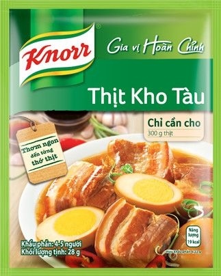HẠT NÊM GIA VỊ HOÀN CHỈNH THỊT KHO TÀU KNORR 28G