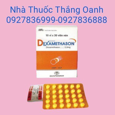 Dexamethason 0,5mg ( Hộp 10 vỉ x 30 viên )