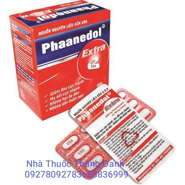 Phaanedol Extra (H/15 vỉ x 12 viên)