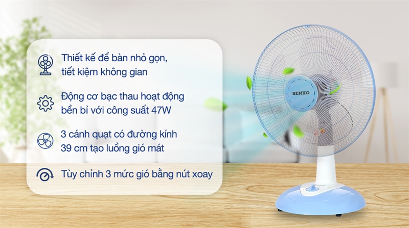 Quạt bàn Senko B1216