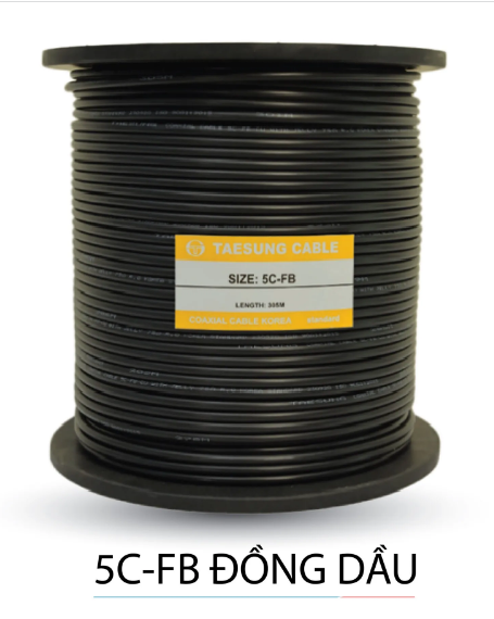 Dây cáp đồng trục 5C Teasung lõi 1.0 đồng dầu