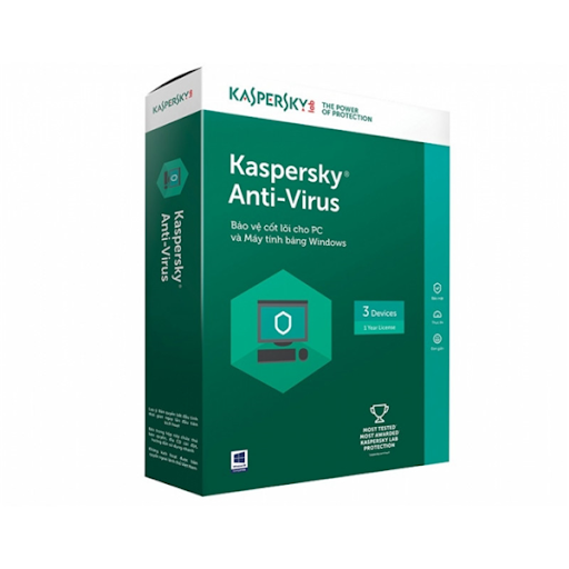 Kaspersky Anti Virus (KAV) 1U/3PC (Công cài 30k/ máy)