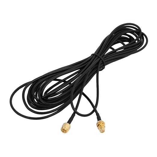 Cáp nối dài wifi RP-SMA đầu đực sang đầu cái Black 5m