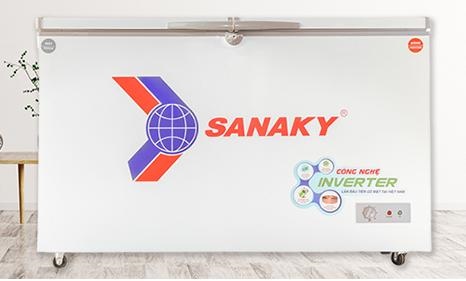 Tủ đông Sanaky VH4099W3 (409L) invecter 2 ngăn giàn đồng