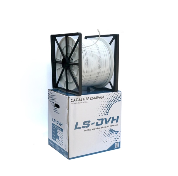 Dây mạng CAT6 UTP Việt Hàn (LS) 24AWG màu trắng 0.5