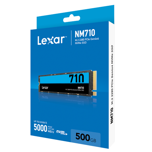 SSD 500gb LEXAR M2 2280 PCIe G4X4 NVME NM710 (2Y)