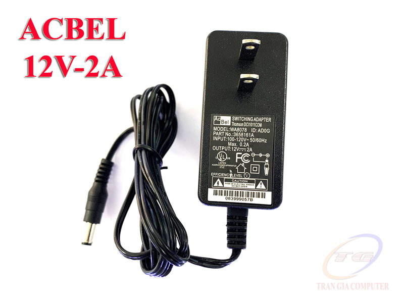 Nguồn 12v-2a Acbel xịn (lắp cam + đầu ghi)