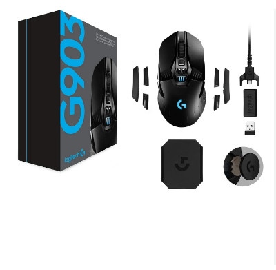 Chuột Gaming không dây logitech G903 Hero Lightspeed (đen/Led RGB/ 25.600Dpi)