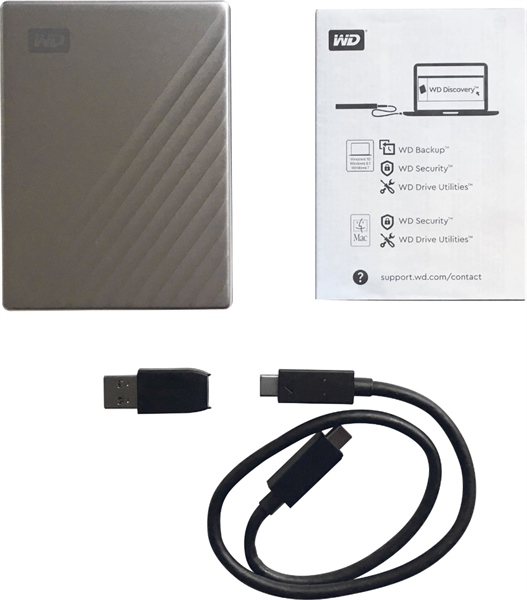 HDD di động 1TB WD My PassPost Ultra Silver 2.5" Type C (Bạc)