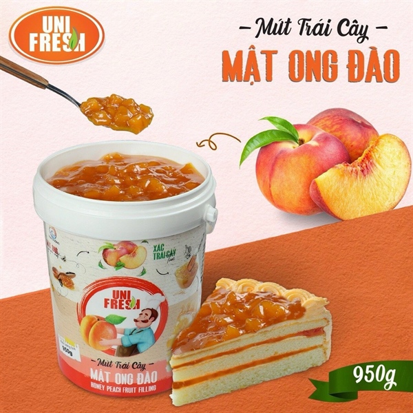 M04 - 950G - Mứt Unifresh Mật Ong Đào